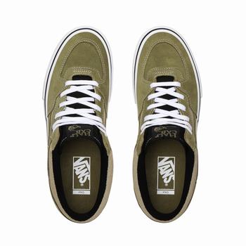 Damske Skate Obuv Vans Half Cab Pro Zelene VA97QMHWN